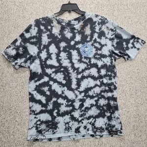 Sullen Art Collective Mens XL Tie Dye Skull Graphic T-Shirt Black Blue Premium